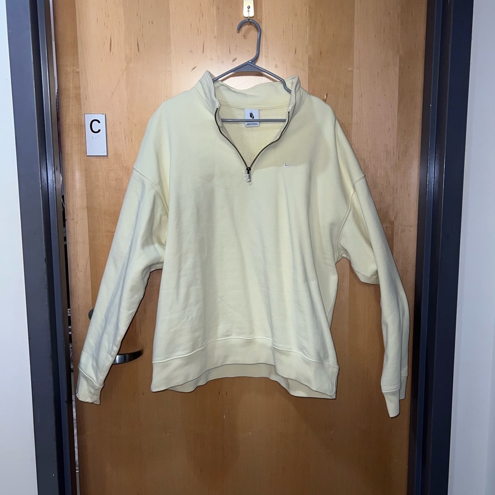 Nike Soft Yellow Fleece Pullover